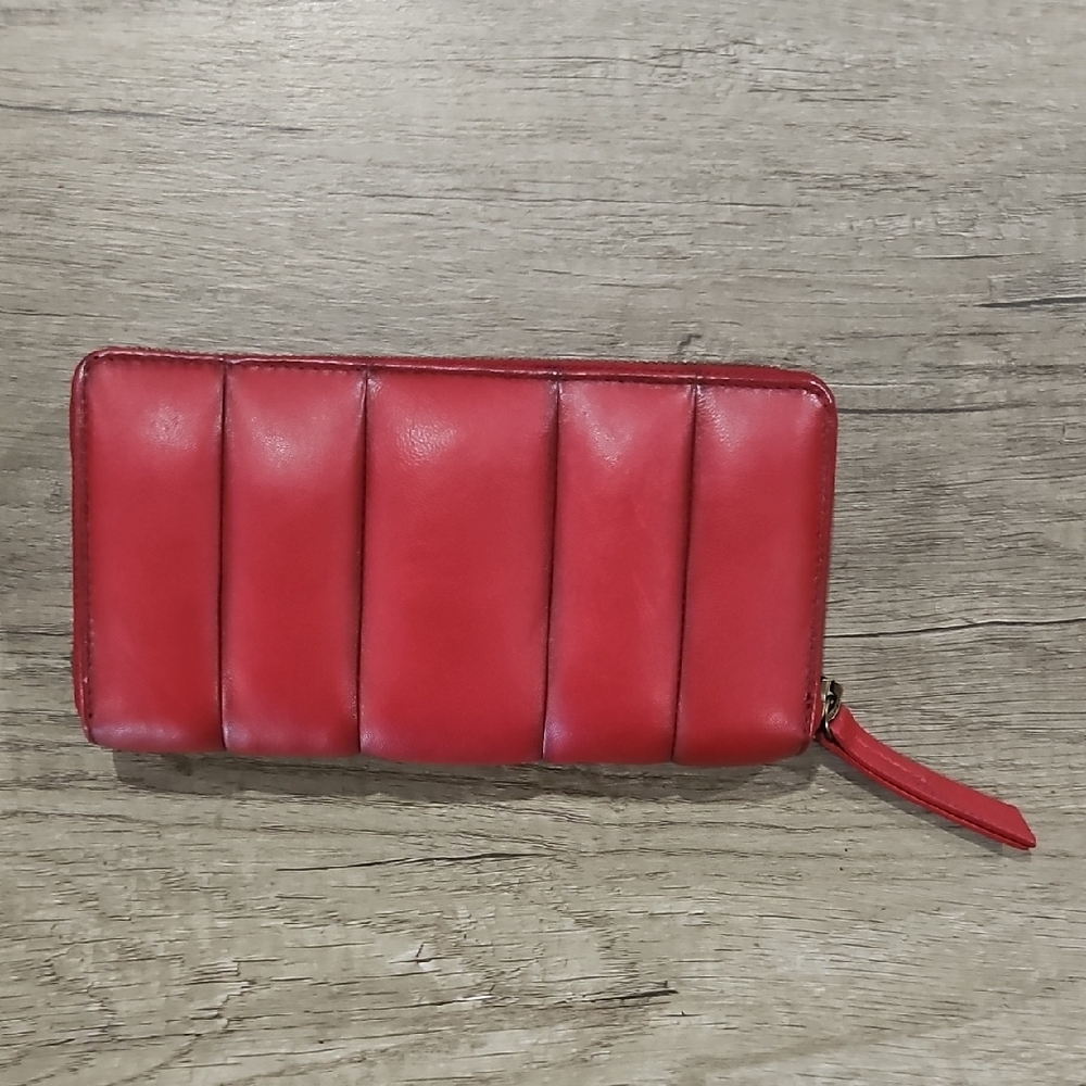 Marta Ponti Elegant Red Women's Wallet